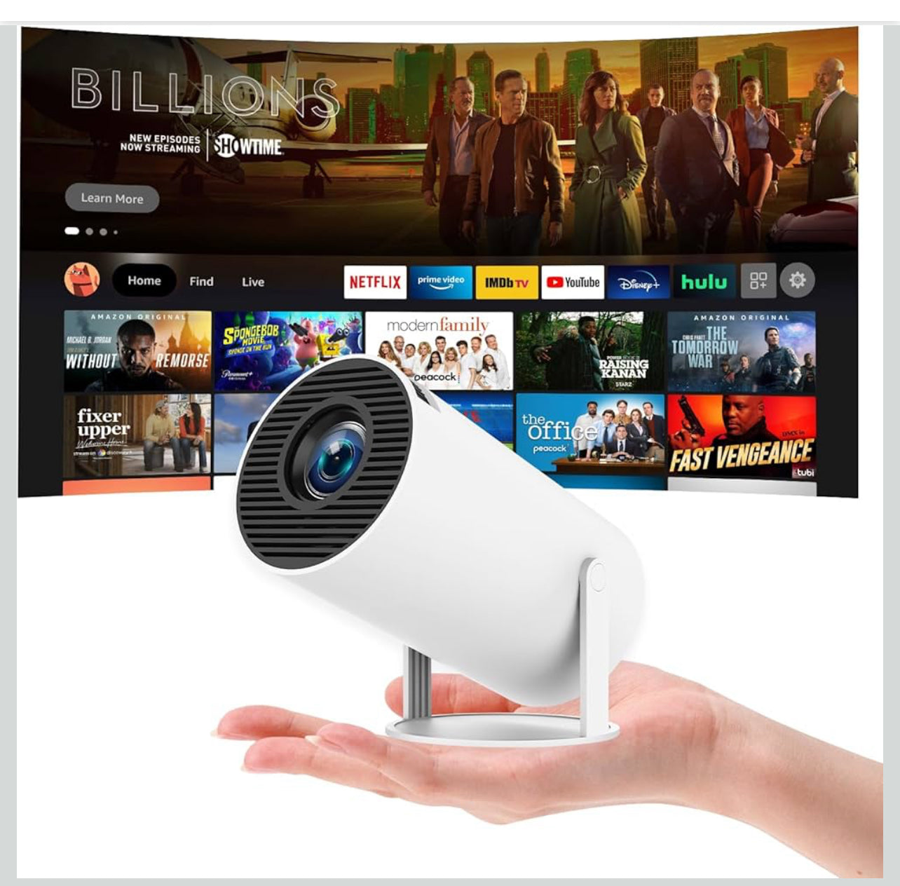 🎥 Mini projecteur portable HD – Taille de poche, expérience grand écran